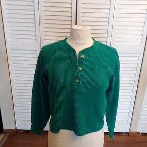 Old Navy Cropped Thermal Top